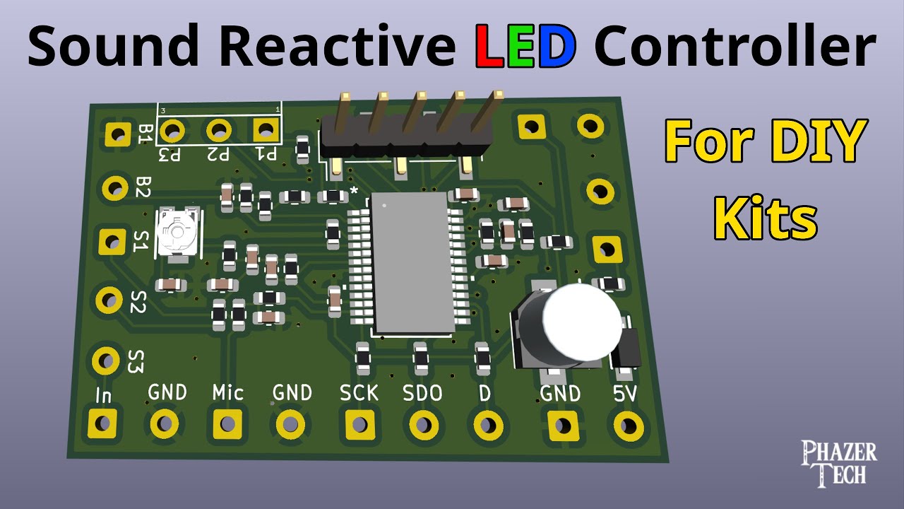 Sound Reactive LED Controller for DIY Kits!