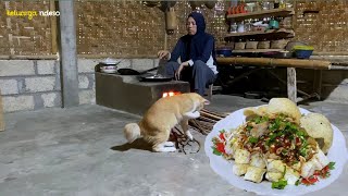 gak usah beli, bikin sendiri lebih enak, lontong tahu kecap super nikmat, masakan desa