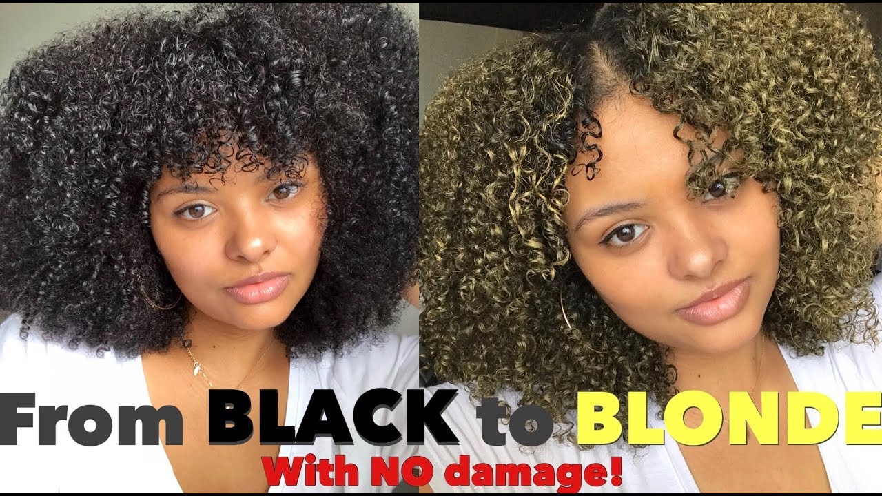 BLACK TO BLONDE WITH NO DAMAGE! TEMPORARY HAIR COLOR WAX - YouTube