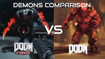 DOOM Eternal VS DOOM 2016 | DEMONS Comparison