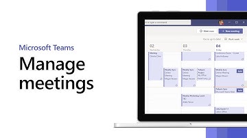 How to manage meetings in Microsoft Teams