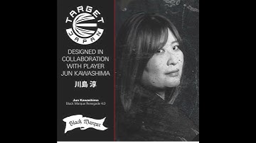 (D DART STORE) TARGET STEEL TIP DARTS - 23G BLACK MARQUE RENEGADE 4.0 Jun Kawashima (SWISS) SP 90%