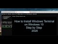How to install windows terminal on windows 10 in hindi urdu part 23