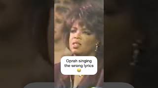 Oprah never sings the right lyrics😂 #shorts #mariahcarey #oprah