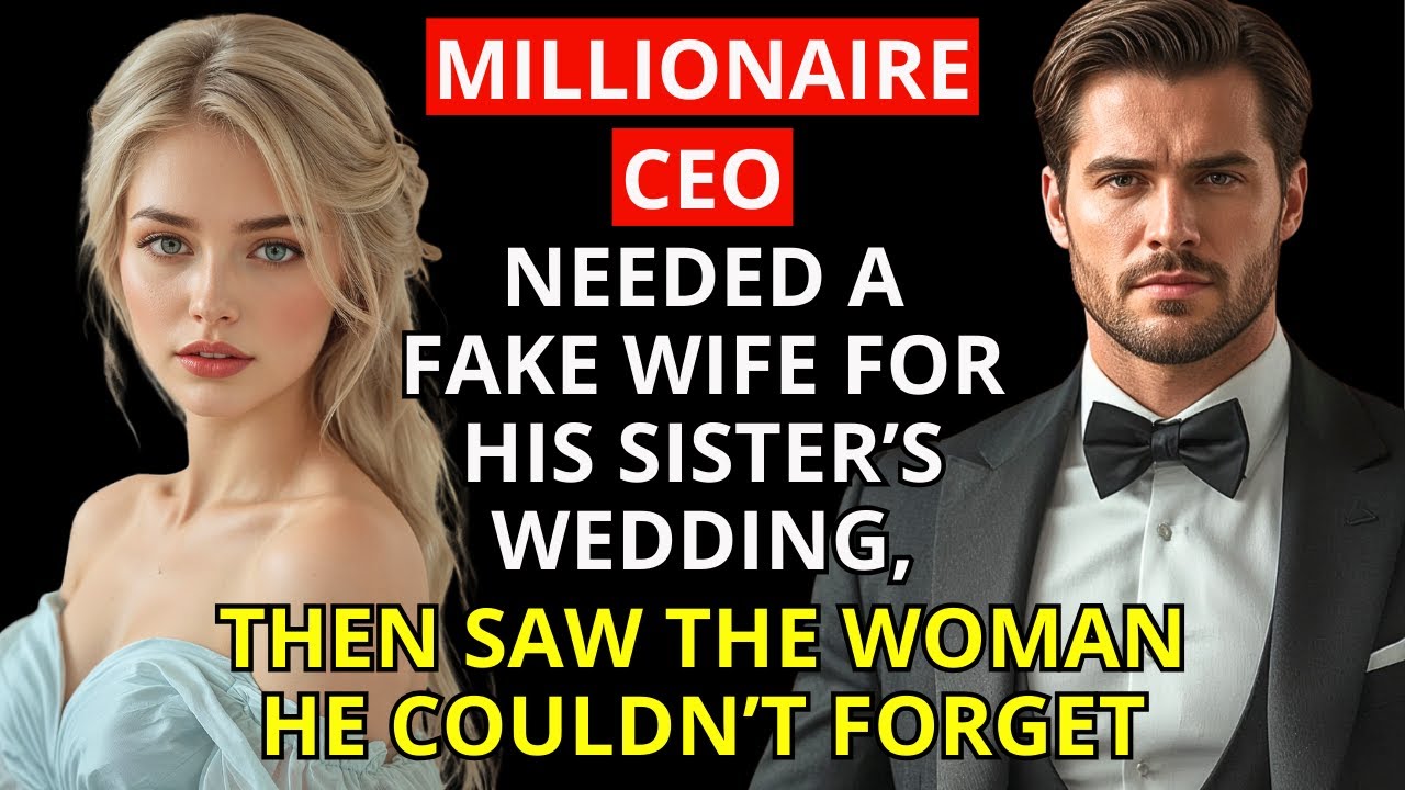 Millionaire CEO Needed a Fake Wife for His Sister’s Wedding... Then Saw the Woman He Couldn’t Forget
