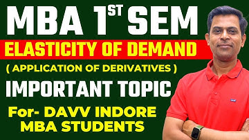 Elasticity of Demand | Price Elasticity of Demand | Application of Derivatives | Differentiation |