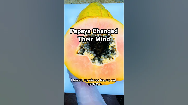 They Hated Papaya—Now They Love It! How I Cut A Papaya #fruit #healthy #shots #subscribe #viral