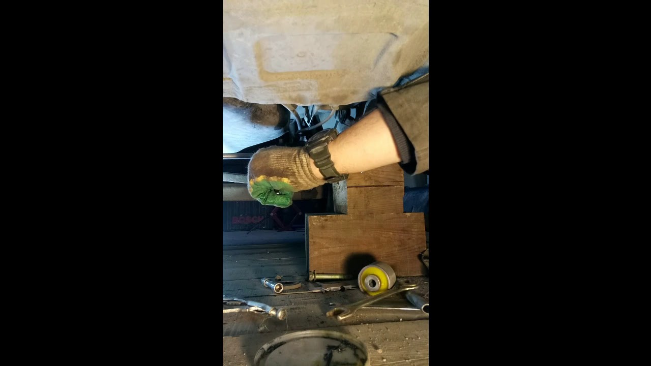 Замена сайлентблоков без снятия балки раум1 (часть 1) - YouTube