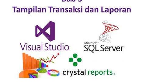 Tutorial VB.net Lengkap : Bab 3.1 Laporan Barang Masuk dengan Crystal Report