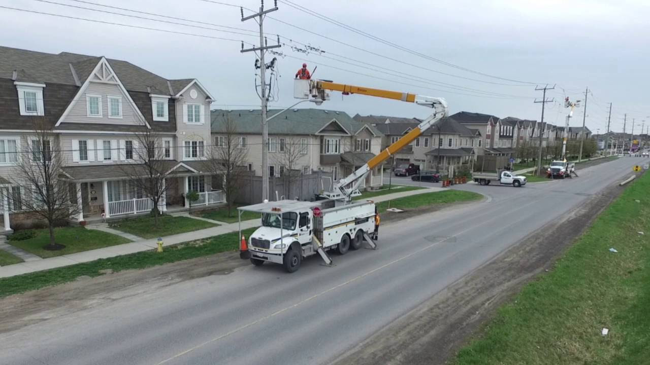 Pole relocation on Maple Grove Road