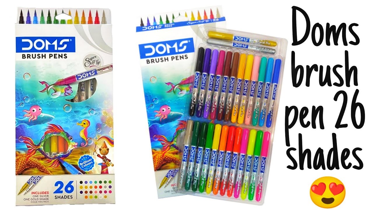 Doms Brush Pens - Set of 26