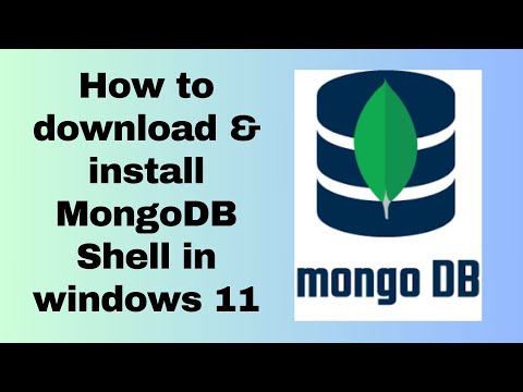 How to download & install MongoDB Shell in windows 11