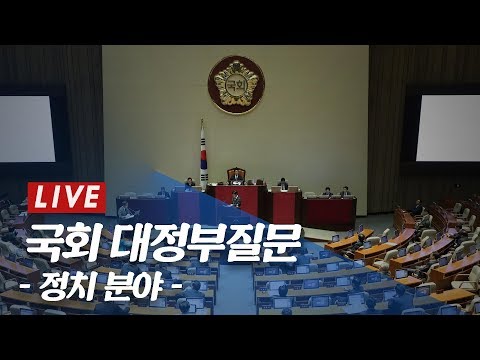 [풀영상] 국회 대정부질문-정치분야 (조국 법무부 장관 등)