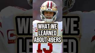 What We Learned About This 49ers Team In Week 1 #shorts 49ers News