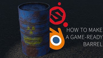 Beginners tutorial to Blender and Substance Painter! (HOW TO MAKE A GAME READY BARREL)