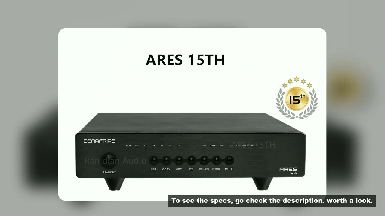 Denafrips ARES 15TH DAC R2R + Architettura DSD, Coaxial x1 OPT x 1, I2S x 1, USB2.0 B, Digital Signa
