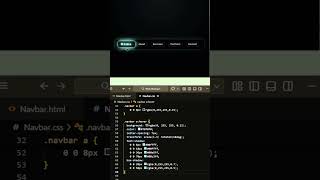 Neon 3D Navigation Bar Animation | HTML CSS Hover Effects #Shorts