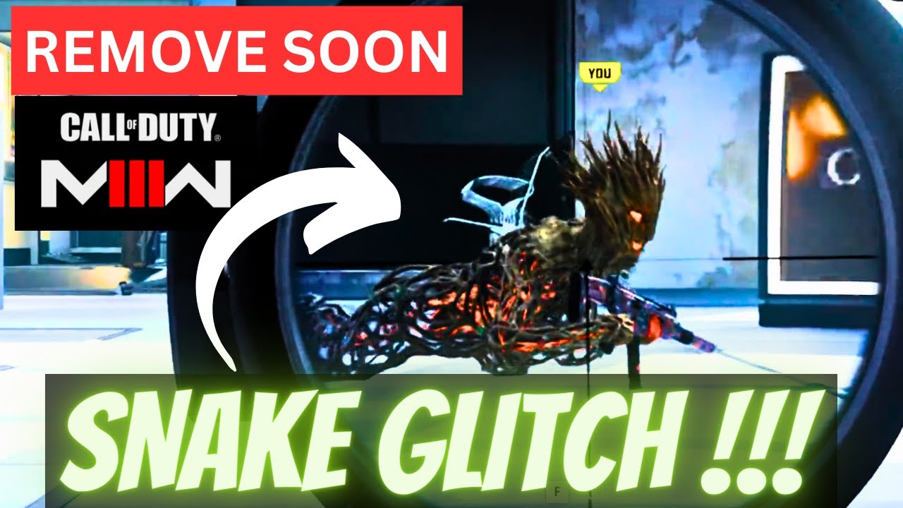 Modern Warfare 3 Glitch: Players Transform into Slippery #Snakes #mw3