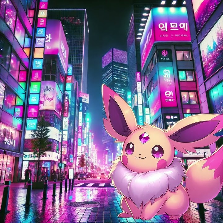 Pikachu dreams of being a cool Korean superstar Espeon 😎🎶