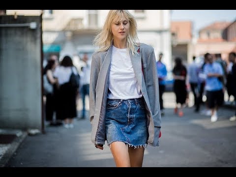 denim skirt trend 2018