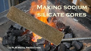 Making sodium silicate cores