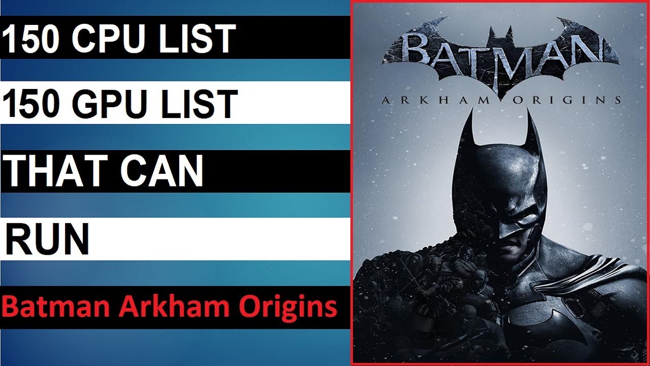 Batman™: Arkham Origins Requisitos Mínimos e Recomendados 2023 - Teste seu  PC 🎮