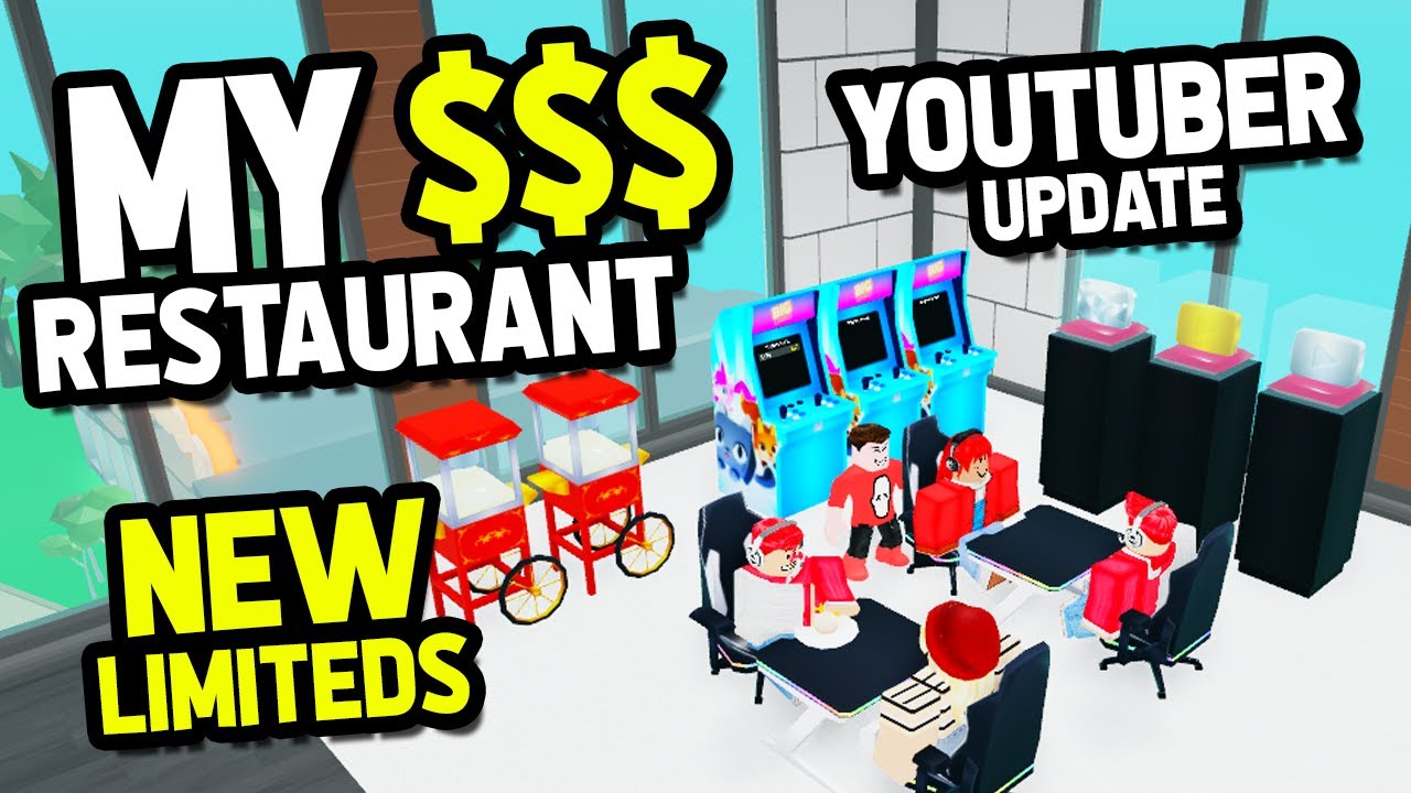 Youtuber Update In Roblox My Restaurant New Limiteds Sell For So Much Money Youtube - cafe selling for 500 robux roblox