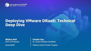 VMUG Webcast - Deploying VMware DRaaS: Technical Deep Dive