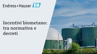 Incentivi biometano: tra normativa e decreti | #EndressHauser