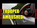 Trooper Ambushed During Traffic Stop on Interstate 88 Police | Shootout Caught on Bodycam!