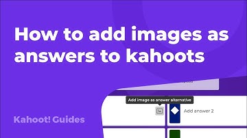 How to add images as answers to kahoots