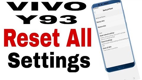 Vivo !! Vivo Y93 All Reset Settings Kasa Kara !!  Reset Settings ,