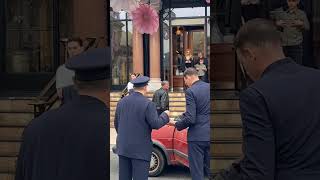 Average day outside Hotel de Paris Monaco… until a priest steps out of a red Golf MK2. #MonteCarlo