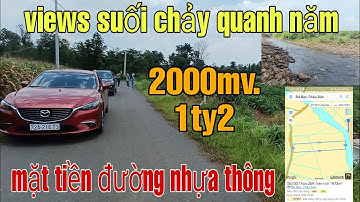 Không còn lô thứ hai.  views suối, mặt tiền đường nhựa thông. ngay ngã 6 đá bạc.2000mv 1ty2