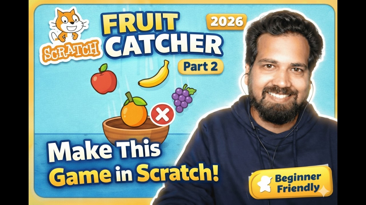 Fruit cMake a FRUIT CATCHER Game in Scratch! 🍎 (Part 2/2)atcher 001 ...