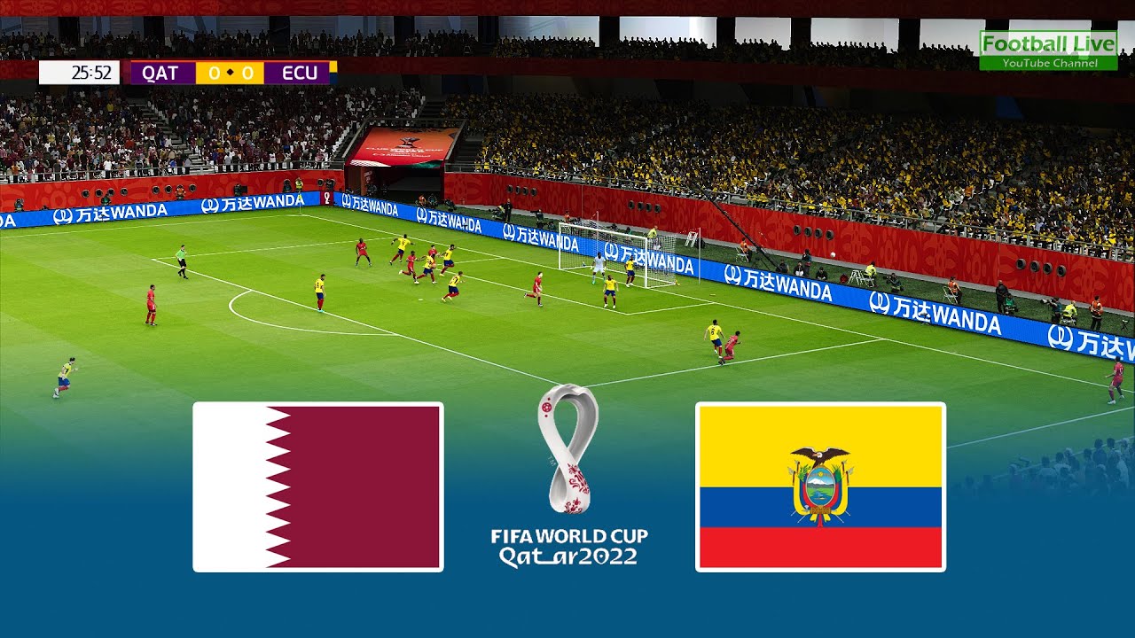 eFootball21 Qatar vs Ecuador FIFA World Cup 2022 Qatar - Group Stage Gameplay PES PC