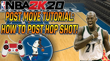 NBA 2K20 MOVE TUTORIAL - HOW TO POST HOP SHOT/POST STEP BACK IN NBA 2K20 WITH HAND CAM!