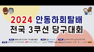 [3쿠션 전문선수 준결승전] 김행직vs허정한 (2024 안동하회탈배 전국 3쿠션 당구대회)