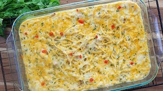 Chicken Tetrazzini | Chicken Tetrazzini recipe | Chicken Spaghetti #chickenspaghettirecipe