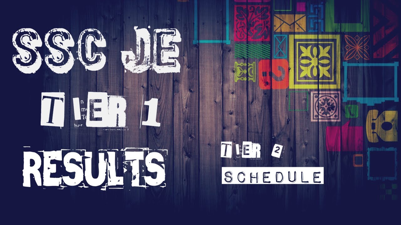 SSC JE 2016 TIER-1 RESULTS  || SSC JE CUTOFF 2016