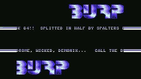 Burp Intro 4 ! Commodore 64 (C64)