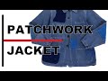 SASAKI-JIRUSHI/French vintage patchwork blue work jacket/【佐々木印】ビンテージリメイク　パッチワーク　ワークジャケット（小さめ）