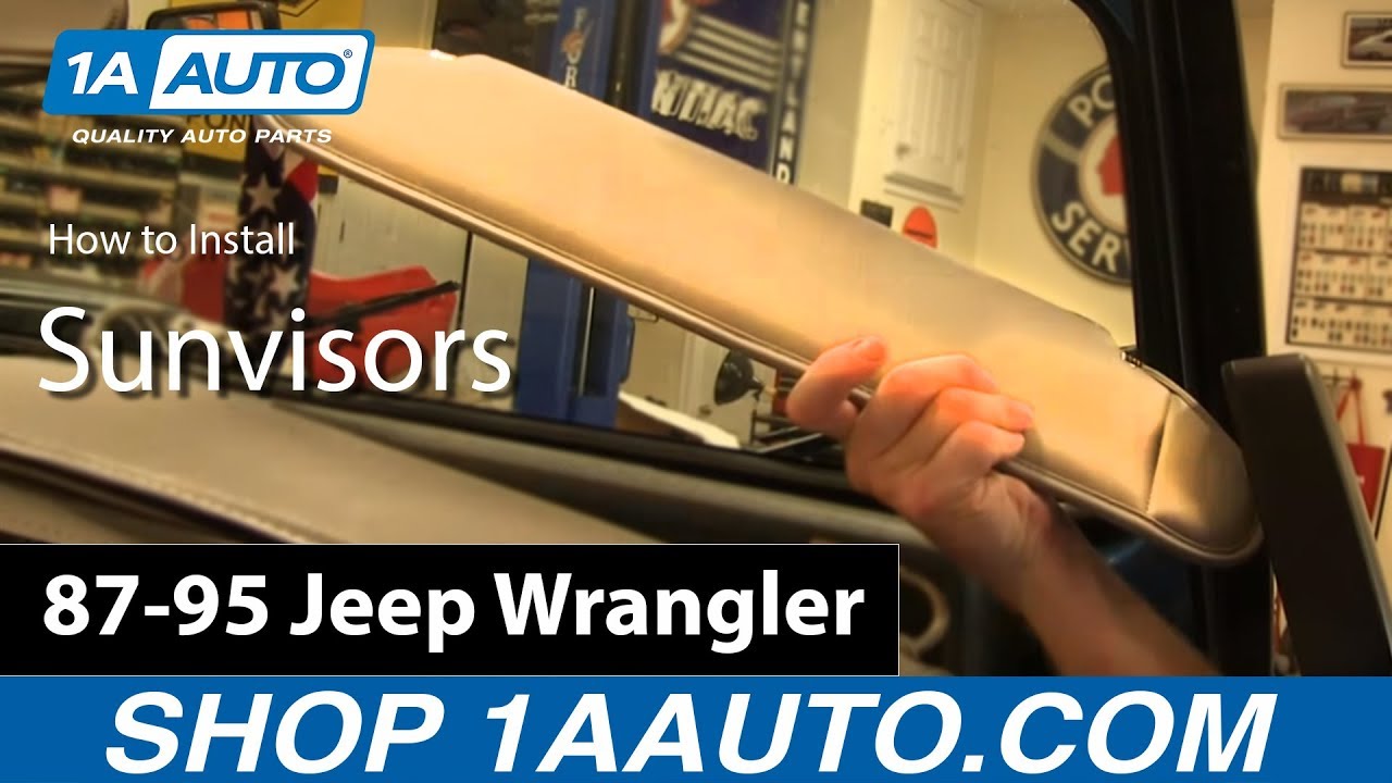 How To Replace Sunvisors 8795 Jeep Wrangler YouTube