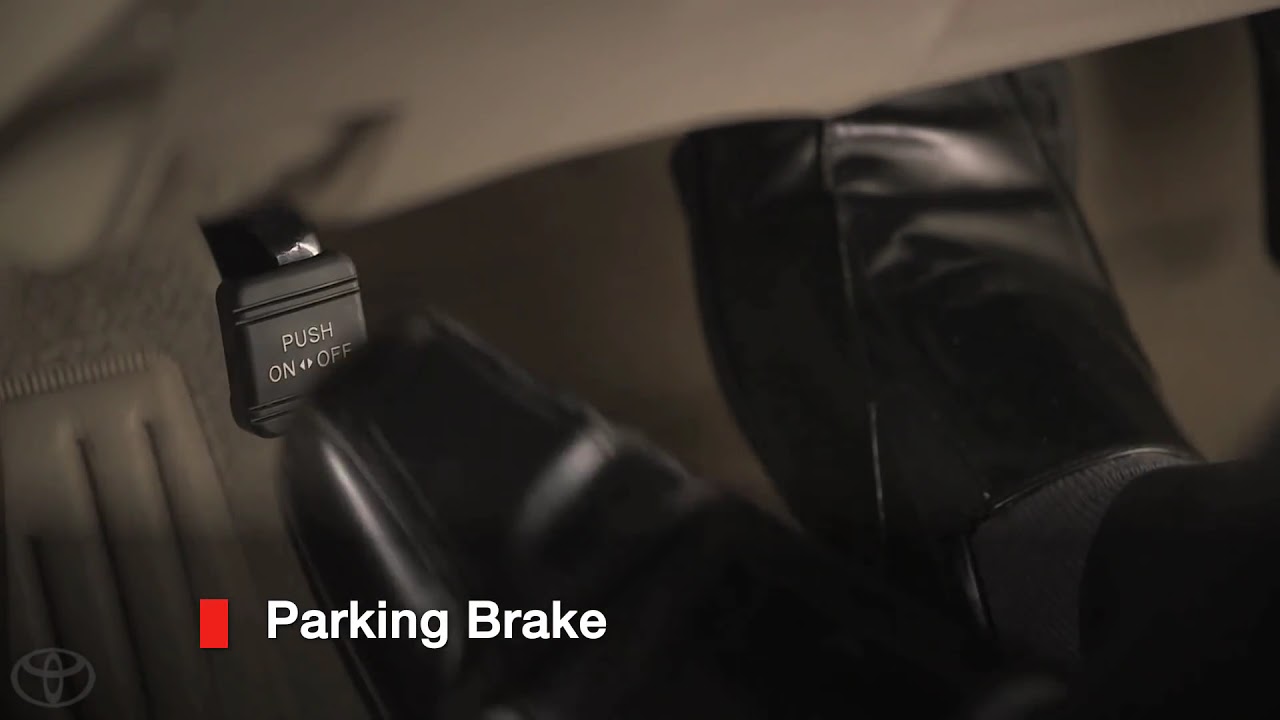 2014.5 Camry HowTo Parking Brake Toyota YouTube