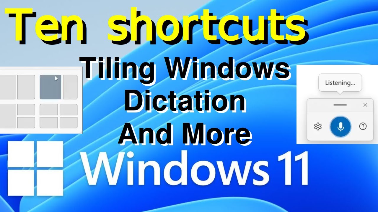 10 New Windows 11 shortcuts: window tiling layouts and more - YouTube
