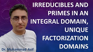 Irreducible and Prime Elements of an Integral Domain, Unique Factorization Domains | Urdu | Hindi