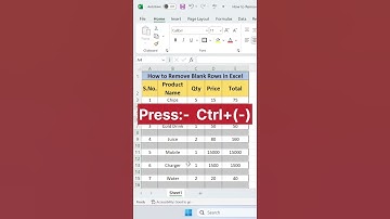 How to Remove Blank Rows in Excel | Advance Excel | Exceltips Exceltricks | #excel #shorts #viral