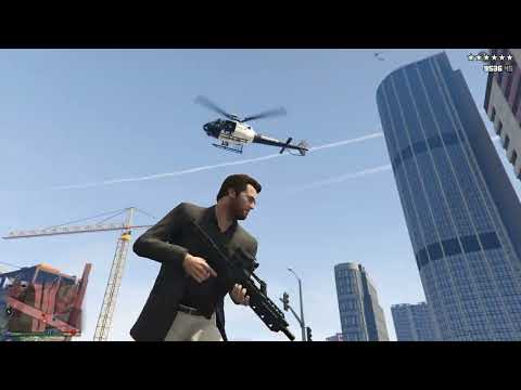 GTA 5 - Michael’s Mafia Apartment Massacre + Ten Star Escape