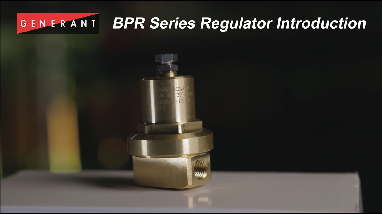 Generant's BPR Series Back Pressure Regulator YouTube