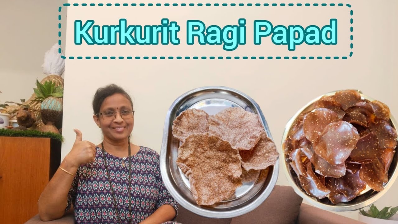 Tastyyyyy N Kurkurit Ragi Papad 😋👌#foryou #recipe #viral #papad 